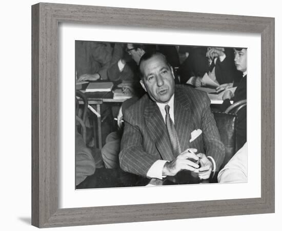 Frank Costello Testifying before a Senate Interstate and Foreign Commerce Subcommittee-null-Framed Photo