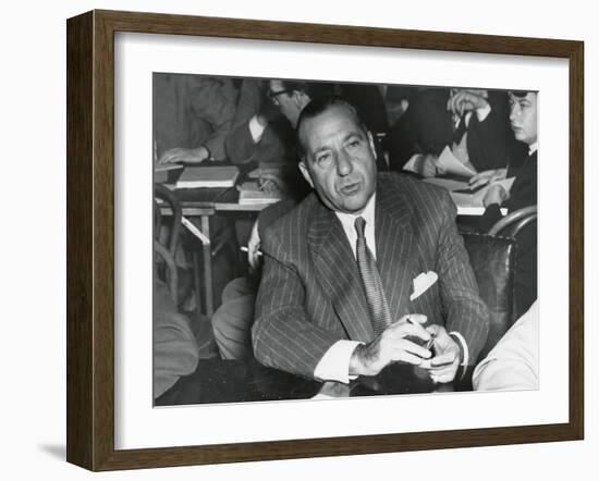 Frank Costello Testifying before a Senate Interstate and Foreign Commerce Subcommittee-null-Framed Photo