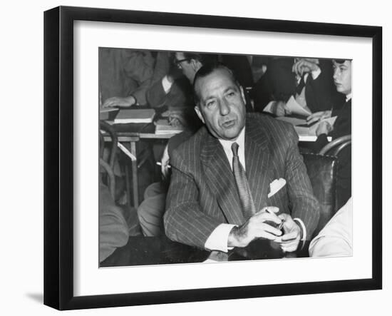 Frank Costello Testifying before a Senate Interstate and Foreign Commerce Subcommittee-null-Framed Photo