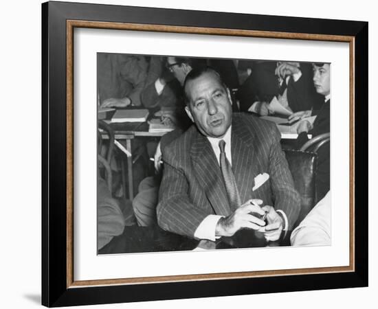 Frank Costello Testifying before a Senate Interstate and Foreign Commerce Subcommittee-null-Framed Photo