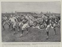 The International Rugby Football Match at Dublin, a Rush by the Irish Forwards-Frank Dadd-Giclee Print