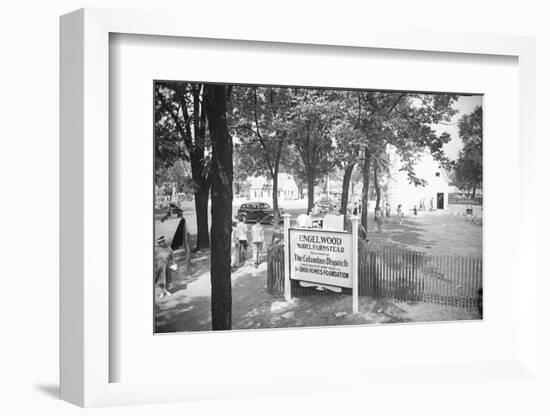 Frank Engel and Family, Ohio's Most Typical Farm Family Winners on Exhibit at Ohio State Fair, 1941-Alfred Eisenstaedt-Framed Photographic Print