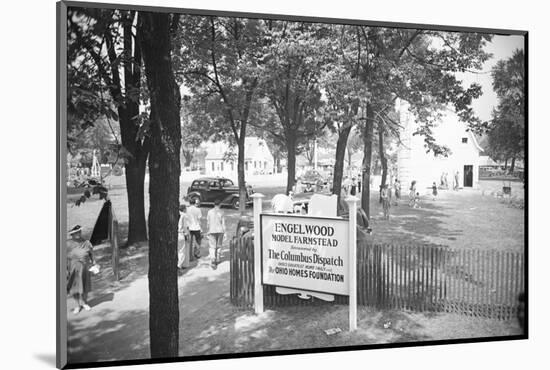 Frank Engel and Family, Ohio's Most Typical Farm Family Winners on Exhibit at Ohio State Fair, 1941-Alfred Eisenstaedt-Mounted Photographic Print