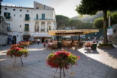 Town and Lakeside Cafe, Menaggio, Lake Como, Lombardy, Italian Lakes, Italy, Europe-Frank Fell-Photographic Print