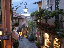 Town and Lakeside Cafe, Menaggio, Lake Como, Lombardy, Italian Lakes, Italy, Europe-Frank Fell-Photographic Print