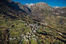 Paragliding About Garmisch-Partenkirchen, Autumn, Aerial Shots, Germany-Frank Fleischmann-Photographic Print