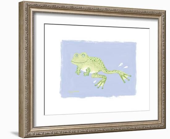 Frank Frog-Lucy Davies-Framed Art Print