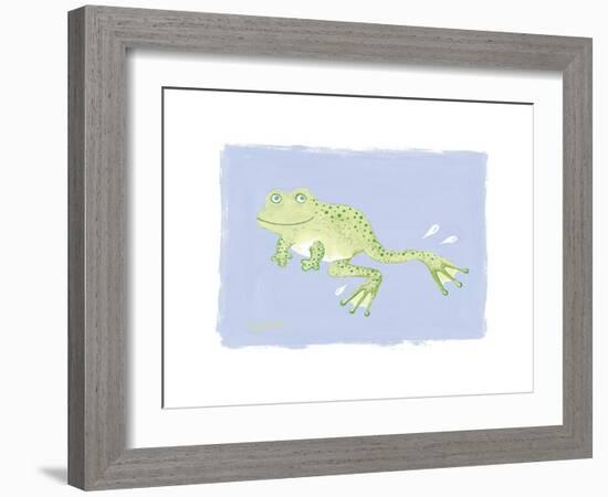 Frank Frog-Lucy Davies-Framed Art Print
