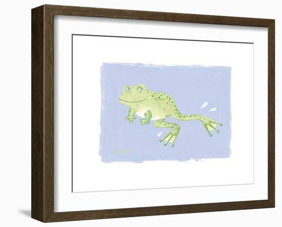 Frank Frog-Lucy Davies-Framed Art Print