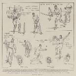 England Versus Australia, Sketches at the Third Test Match at Leeds-Frank Gillett-Giclee Print