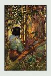 Robinson Crusoe: I Jumped Up and Went Out Through My Little Grove-Frank Goodwin-Art Print