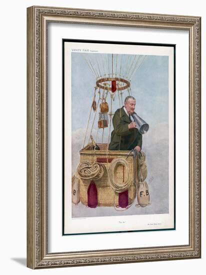 Frank Hedges Butler Motorist and Aviator-Spy (Leslie M. Ward)-Framed Art Print