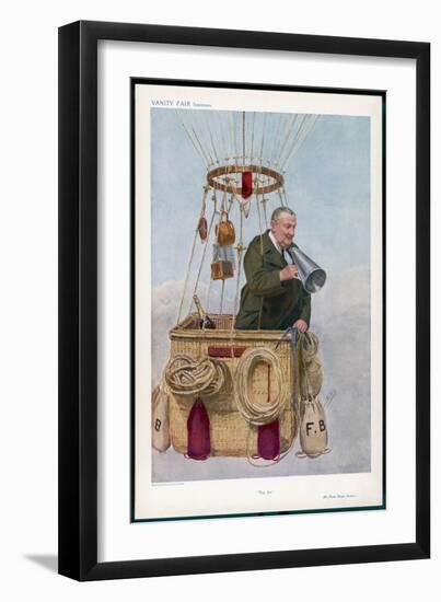 Frank Hedges Butler Motorist and Aviator-Spy (Leslie M. Ward)-Framed Art Print