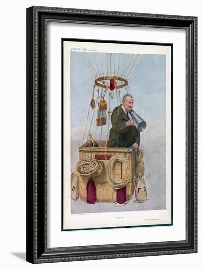Frank Hedges Butler Motorist and Aviator-Spy (Leslie M. Ward)-Framed Art Print