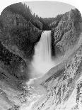 Great Falls of the Yellowstone, 360 feet, c.1883-Frank Jay Haynes-Mounted Giclee Print