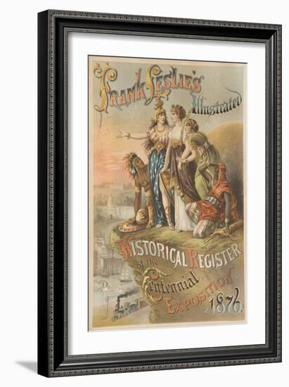 Frank Lesli's Illustrated 1876 Centennial Exposition Poster-null-Framed Giclee Print