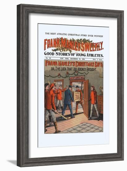 Frank Manley's Christmas Gift, Or, The Luck That Ice Hockey Brought-null-Framed Art Print