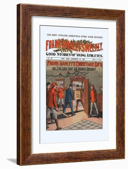 Frank Manley's Christmas Gift, Or, The Luck That Ice Hockey Brought-null-Framed Art Print