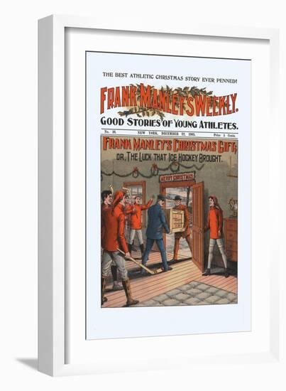 Frank Manley's Christmas Gift, Or, The Luck That Ice Hockey Brought-null-Framed Art Print