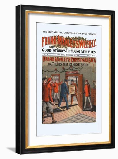 Frank Manley's Christmas Gift, Or, The Luck That Ice Hockey Brought-null-Framed Art Print