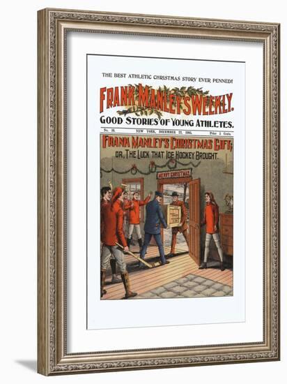 Frank Manley's Christmas Gift, Or, The Luck That Ice Hockey Brought-null-Framed Premium Giclee Print