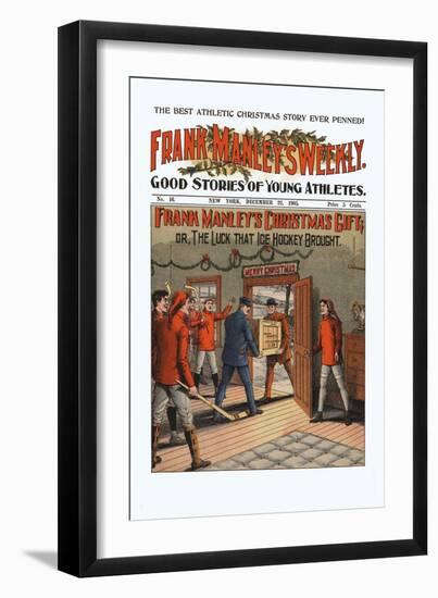 Frank Manley's Christmas Gift, Or, The Luck That Ice Hockey Brought-null-Framed Premium Giclee Print
