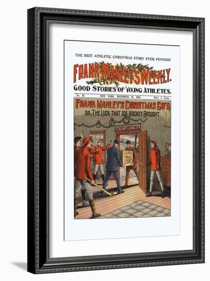 Frank Manley's Christmas Gift, Or, The Luck That Ice Hockey Brought-null-Framed Premium Giclee Print