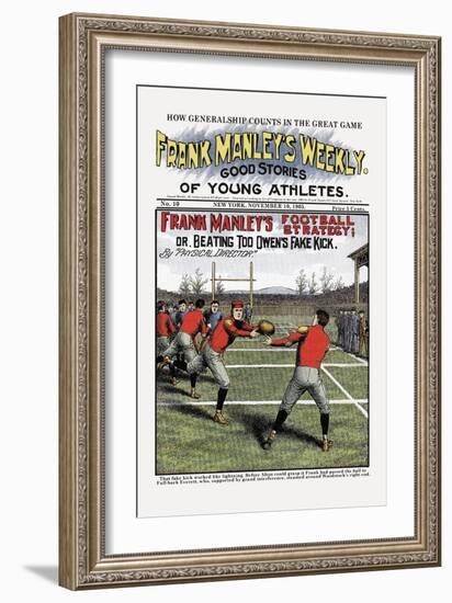 Frank Manley's Football Strategy-null-Framed Art Print