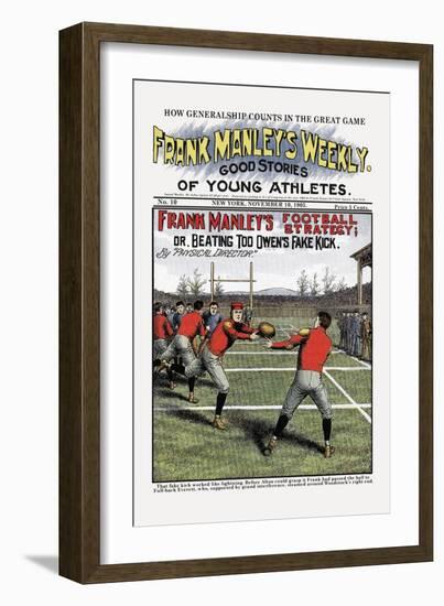 Frank Manley's Football Strategy-null-Framed Art Print
