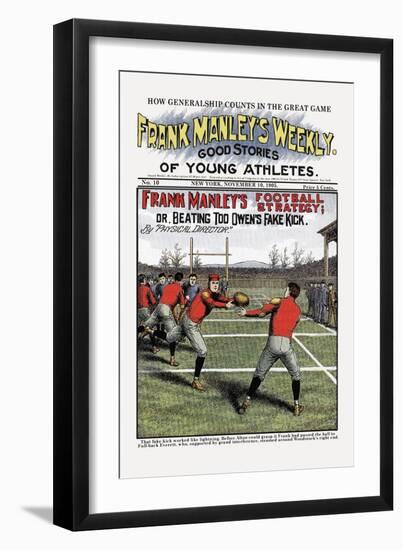 Frank Manley's Football Strategy-null-Framed Art Print