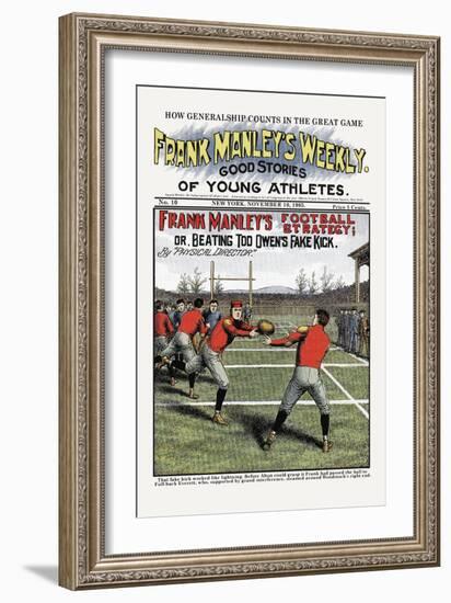 Frank Manley's Football Strategy-null-Framed Art Print