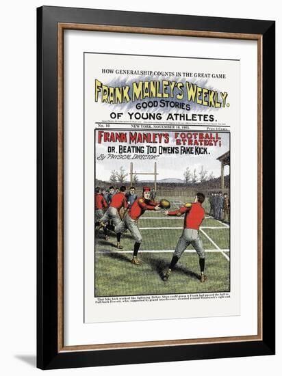 Frank Manley's Football Strategy-null-Framed Art Print