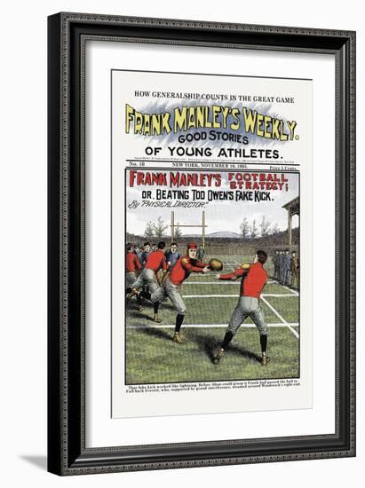 Frank Manley's Football Strategy-null-Framed Art Print