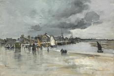 L'embarcadere sur la Seine-Frank Myers Boggs-Premium Giclee Print