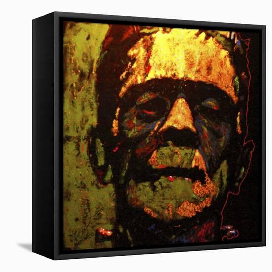 Frank N Stein 001 Touched-Rock Demarco-Framed Premier Image Canvas