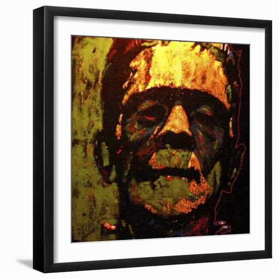 Frank N Stein 001 Touched-Rock Demarco-Framed Giclee Print