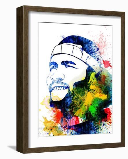 Frank Ocean Watercolor-Jack Hunter-Framed Art Print