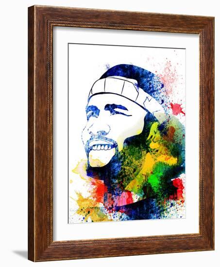 Frank Ocean Watercolor-Jack Hunter-Framed Art Print