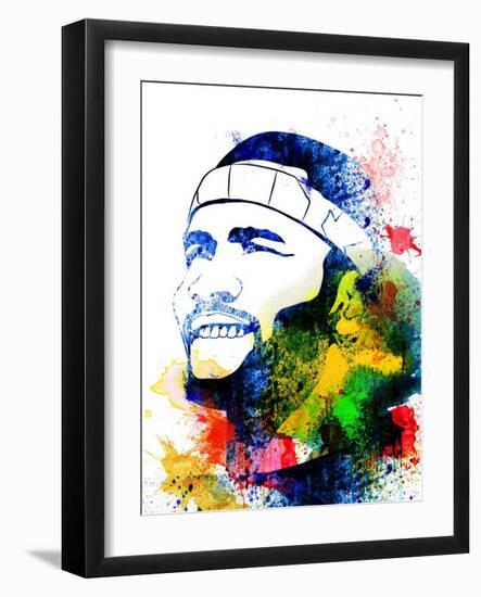 Frank Ocean Watercolor-Jack Hunter-Framed Art Print