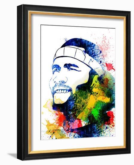 Frank Ocean Watercolor-Jack Hunter-Framed Art Print