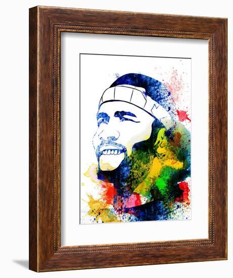 Frank Ocean Watercolor-Jack Hunter-Framed Premium Giclee Print