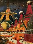 Sci Fi - Future Atomic City, 1942-Frank R. Paul-Giclee Print