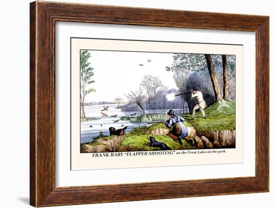 Frank Raby Flapper Shooting on the Great Lakes in the Park-Henry Thomas Alken-Framed Art Print