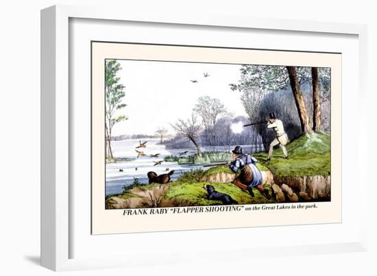 Frank Raby Flapper Shooting on the Great Lakes in the Park-Henry Thomas Alken-Framed Art Print