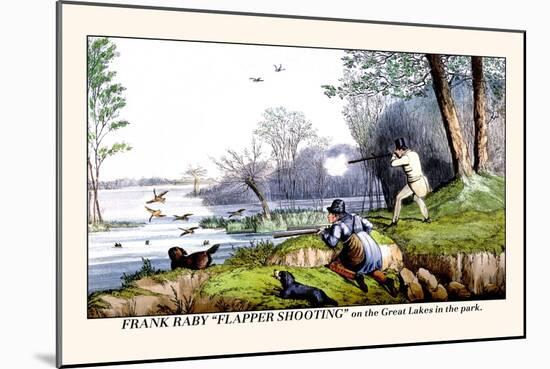 Frank Raby Flapper Shooting on the Great Lakes in the Park-Henry Thomas Alken-Mounted Art Print