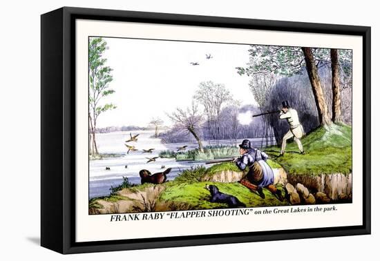 Frank Raby Flapper Shooting on the Great Lakes in the Park-Henry Thomas Alken-Framed Stretched Canvas