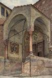 The Piazza Delle Erbe, Verona, June - September 1884 (Watercolour over Graphite on Wove Paper)-Frank Randal-Framed Giclee Print