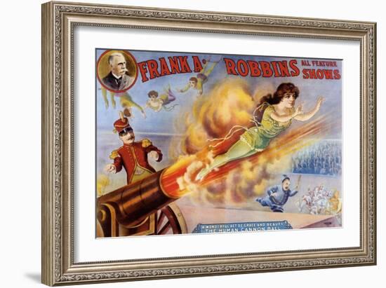 Frank Robbins Circus-null-Framed Giclee Print