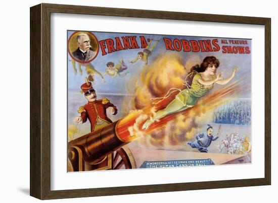 Frank Robbins Circus-null-Framed Giclee Print