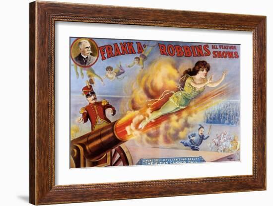 Frank Robbins Circus-null-Framed Giclee Print